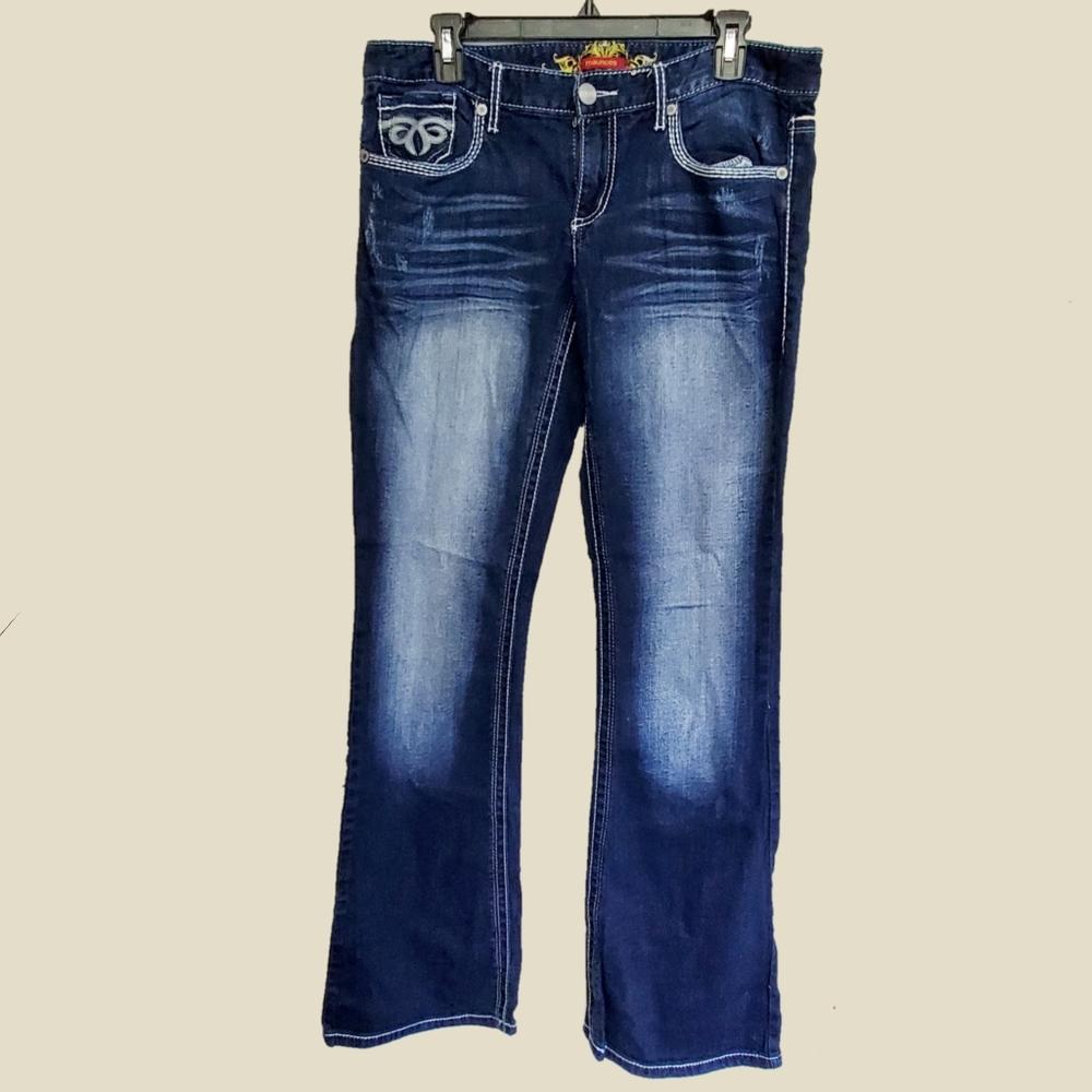 Maurices Darkwash Blue Jeans, Size 11/12